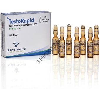 TestoRapid (Тестостерон пропионат) Alpha Pharma 10 ампул по 1мл (1амп 100 мг) - Тараз