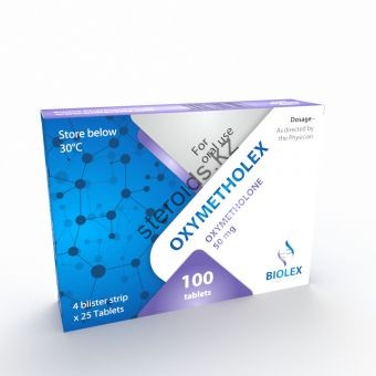 Оксиметолон Biolex 100 таблеток (1 таб 50 мг) - Тараз